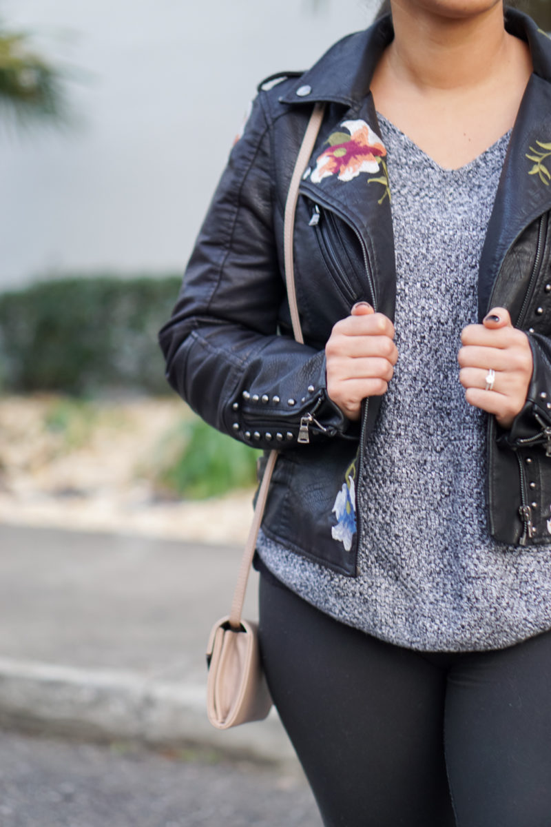 Blank NYC Leather Jacket Dupe- Monique McHugh Blog