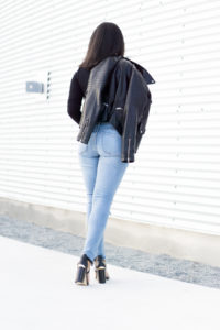 Black Accents with a Turtleneck Bodysuit- Monique McHugh Blog